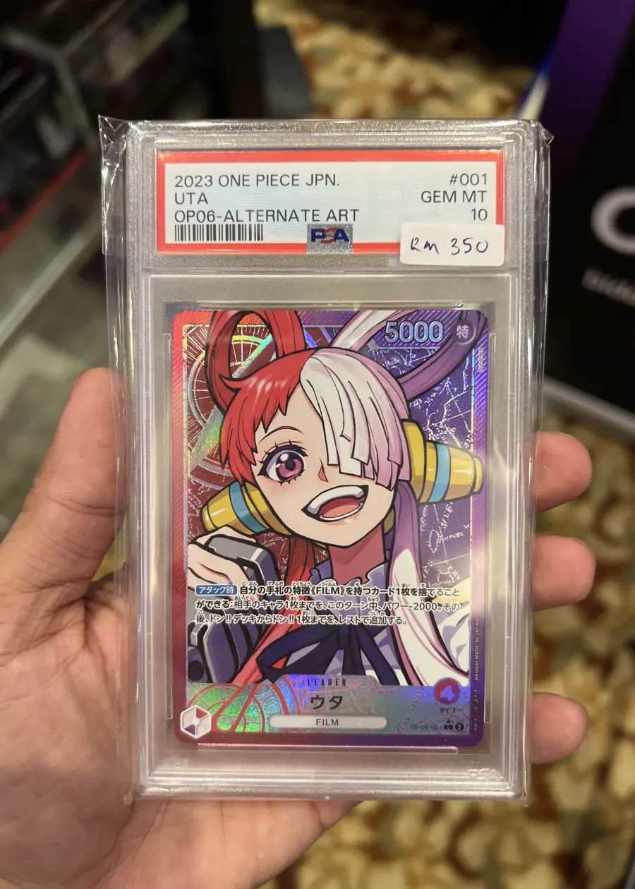 Uta AA OP06-001 (Graded PSA10) - One Piece by joyfoxcollectibles