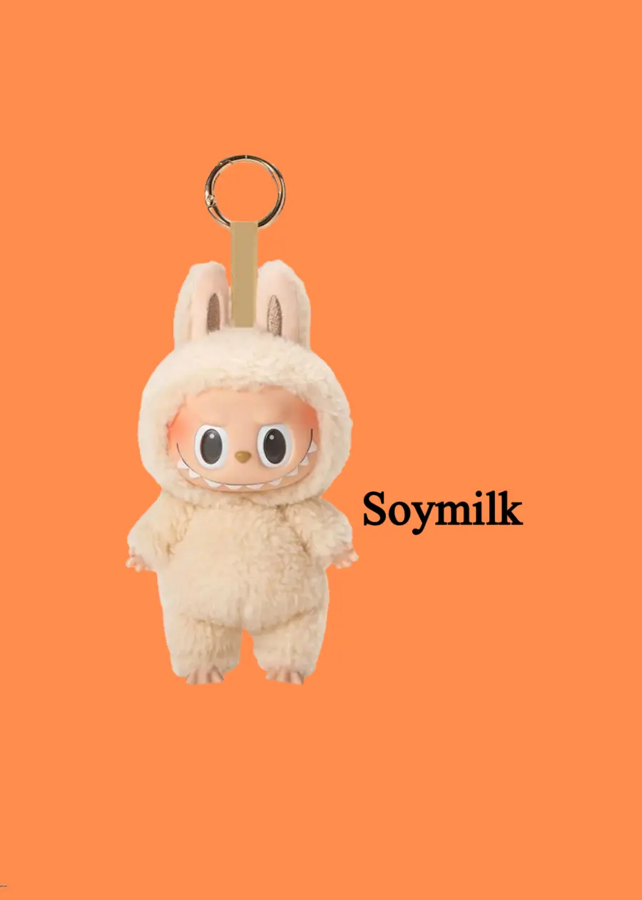 LABUBUラブブ Exciting Macaron Soymilk Labubu The Monsters Exciting Macaron Vinyl Face Series Soy