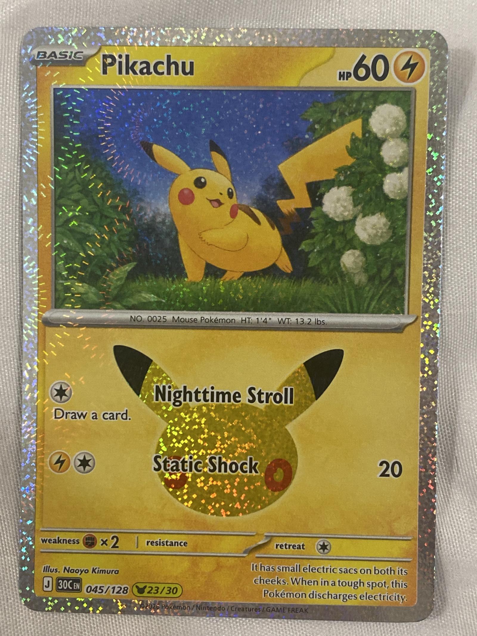 Japanese Pikachu Promo Card 197/SV-P from Scarlet & Violet