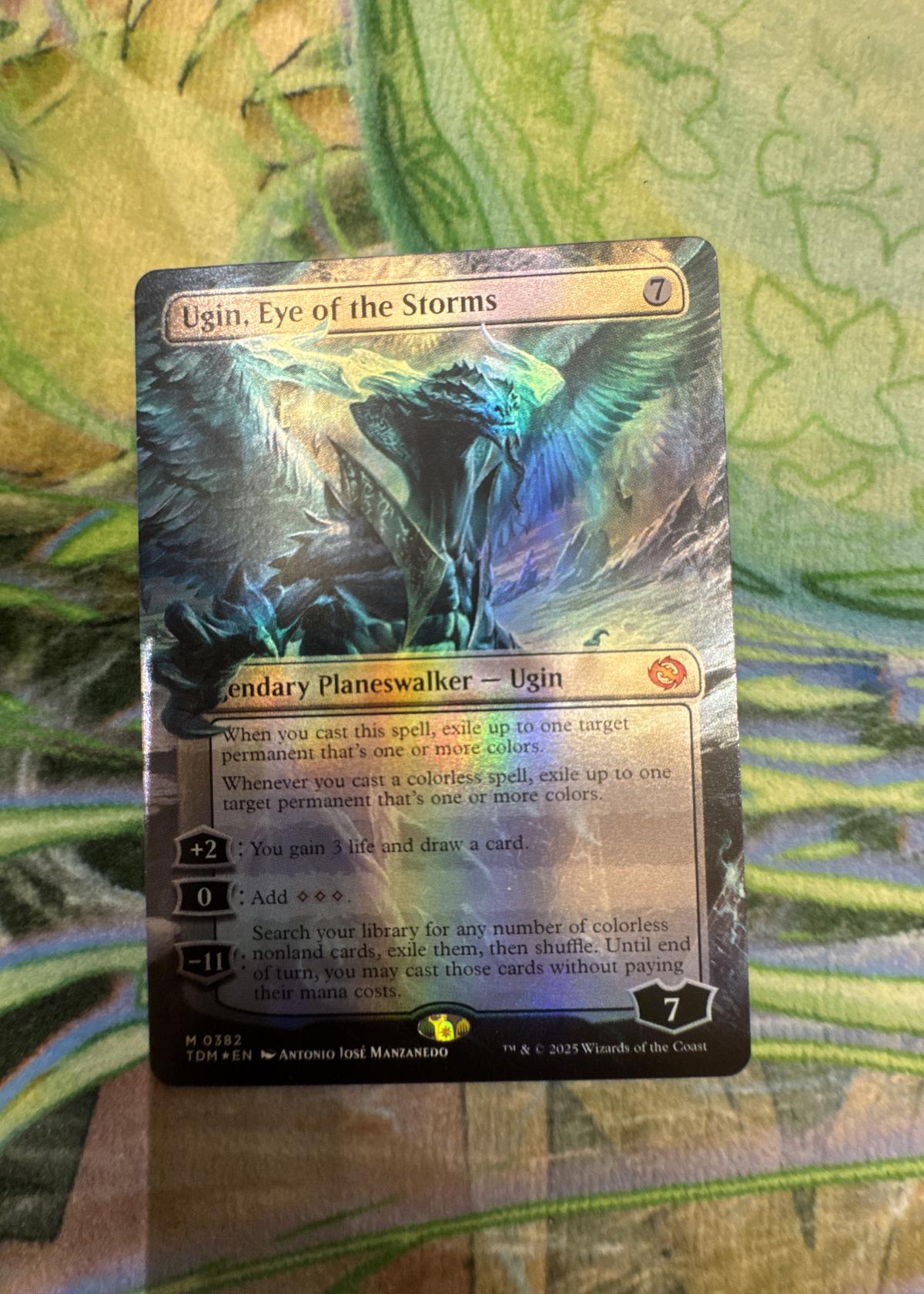マジック：ザ・ギャザリング MTG Ugin, Eye of the Storms Non-foil Ugin, Eye of the Storms (Borderless) [Tarkir: Dragonstorm]