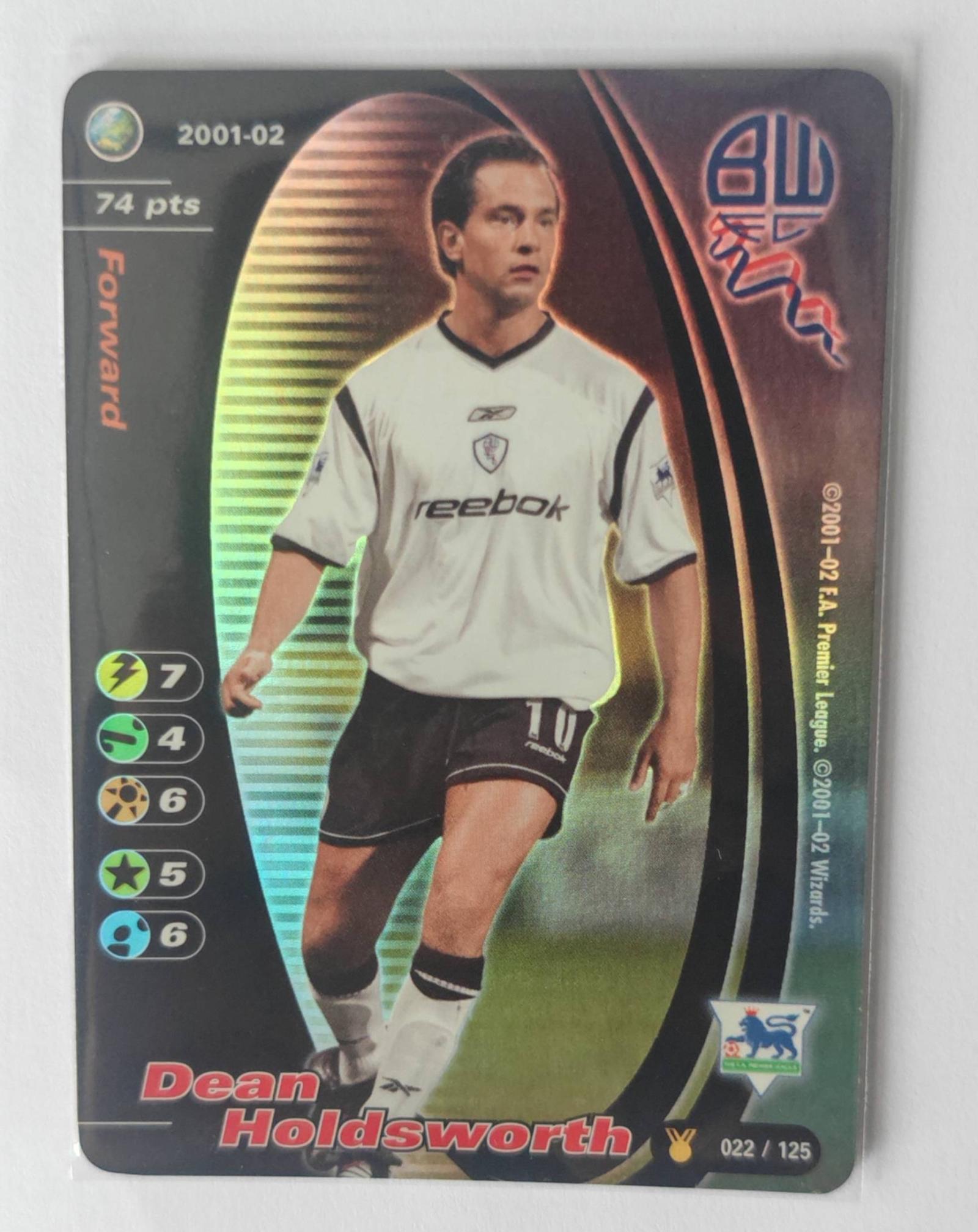 Dean Holdsworth 2001-02 Soccer Trading Card 022/125 FOIL